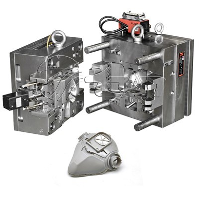 Silikona pārmērīga puse maskas PA ievietošanas veidne